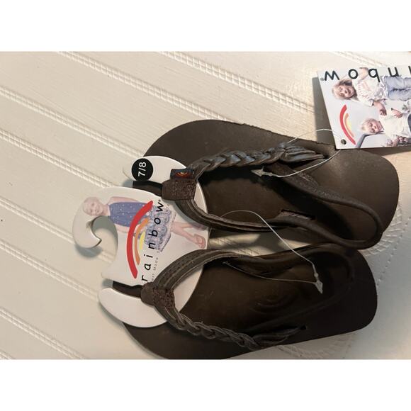 Rainbow sandals Toddler 7/8 Braided NWT - Picture 1 of 1